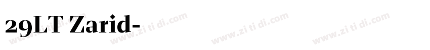 29LT Zarid字体转换 29LT Zarid字体转换